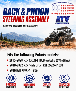 ATV Parts Connection - Steering Rack and Pinion for Polaris 1824469 1824835 RZR XP XP4 1000 Turbo - Image 4