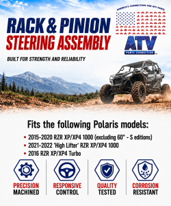 ATV Parts Connection - Steering Rack and Pinion for Polaris 1824469 RZR XP XP4 1000 Turbo - Image 4