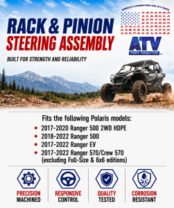ATV Parts Connection - Steering Rack and Pinion for Polaris 1824521 Ranger 500 570 EV - Image 4