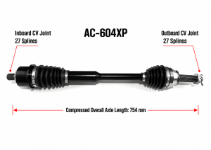 MONSTER AXLES - Monster XP Series Front CV Axle for Arctic Cat 2502-708 Wildcat XX - Image 5