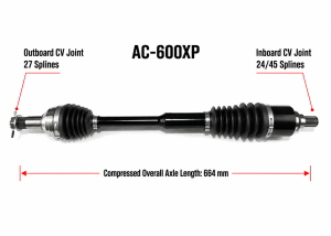 Monster Axles - Monster XP Series Front CV Axles for Arctic Cat 2502-357 Prowler & HDX - Image 5