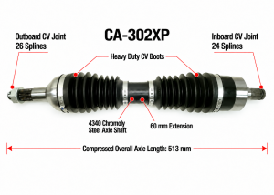 MONSTER AXLES - Monster XP Series CV Axle Set for Can-Am Outlander & Renegade - Image 6