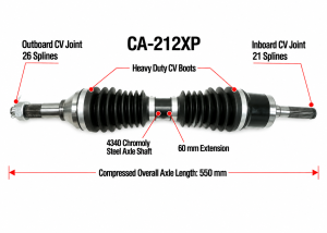 MONSTER AXLES - Monster XP Series CV Axle Set for Can-Am Outlander & Renegade - Image 4