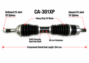 MONSTER AXLES - Monster XP Series Rear Left CV Axle for Can-Am 705501485 - Image 5