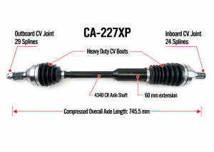 MONSTER AXLES - Monster XP Series Front CV Axle for Can-Am 705401634 Maverick X3 64" - Image 5