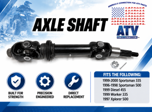 ATV Parts Connection - Rear Axle for Polaris 1380110 - Image 2
