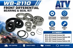 ATV Parts Connection - Complete Front Differential Bearing & Seal Kit for Honda Foreman 500 & 520 - Image 2