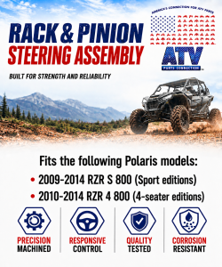 ATV Parts Connection - Steering Rack and Pinion for Polaris 1823443 RZR S 800 & RZR 4 800 - Image 2