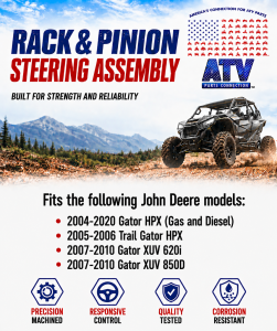 ATV Parts Connection - Steering Rack and Pinion for John Deere AM135374 Gator XUV 620i 850D HPX - Image 2