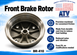ATV Parts Connection - Front Brake Drum for Kawasaki 41038-0034 Mule 3000 3010 4000 4010 - Image 2