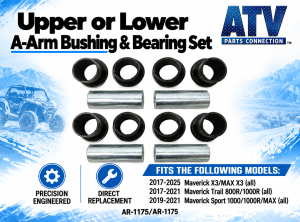 ATV Parts Connection - A-Arm Bushing Bearing Set for Can-Am Maverick X3 Trail Sport Upper & Lower - Image 2