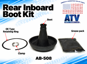 ATV Parts Connection - Rear Inner Heavy Duty CV Boot Kit for Polaris Outlaw 500 525 IRS 2x4 - Image 2