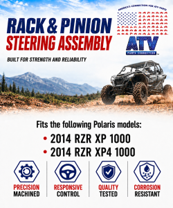 ATV Parts Connection - Steering Rack and Pinion for Polaris 1823984 2014 RXR XP XP4 1000 - Image 2