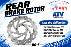 ATV Parts Connection - Rear Brake Rotor for Yamaha ATV 5FK-2582W-00-00 2GU-25831-51-00 - Image 2