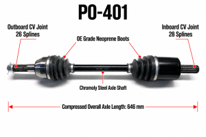 ATV Parts Connection - Rear CV Axles & Brgs for Polaris 1334134 Ranger 570 2019-2020 - Image 5