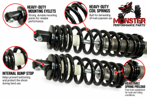 Monster Axles - Monster Full Shock Set for Polaris 7044903 7044904 7044905 7044906 RZR 60" - Image 3