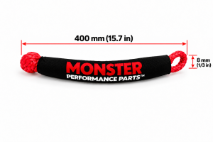 MONSTER AXLES - Monster Performance Soft Shackle Pair 400mm x 8mm ATV UTV Off-Road Set of 2 - Image 3