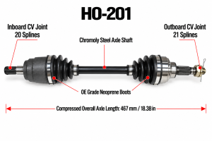 ATV Parts Connection - Front CV Axles for Honda Foreman 400 4x4 1995-2001 - Image 5