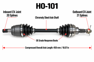 ATV Parts Connection - Front Left CV Axle for Honda Foreman 400 4x4 1995-2001 - Image 4