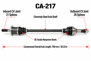 ATV Parts Connection - Full CV Axle Set for Can-Am 705401235 705401236 705502412 Maverick 1000 - Image 5