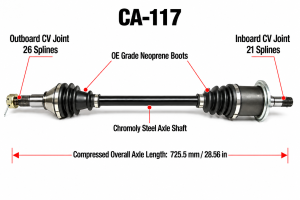 ATV Parts Connection - Front CV Axles & Brgs for Can-Am 705401235 705401236 Maverick 1000 - Image 4