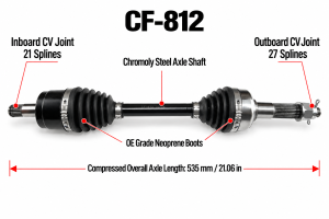 ATV Parts Connection - Front CV Axles for CFMOTO 9AY0-270100 9AY0-270200 - Image 5
